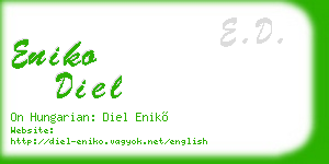 eniko diel business card